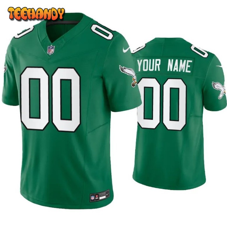 Philadelphia Eagles Custom Green Throwback Limited Jersey