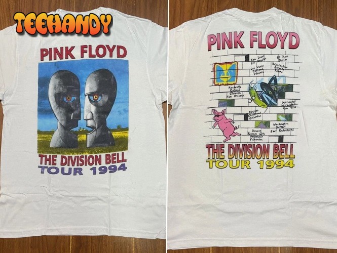 Pink Floyd Division Bell 1994 Tour T-Shirt, Pink Floyd Tour 1994 T-Shirt