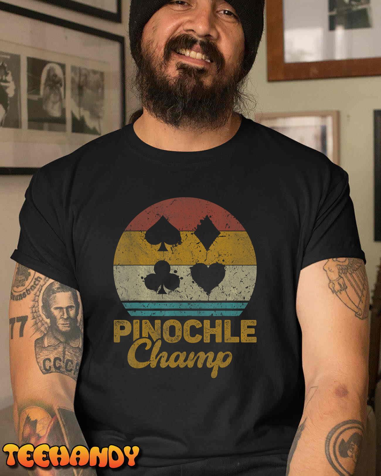 Pinochle Champ Funny Pinochle Card Game T-Shirt