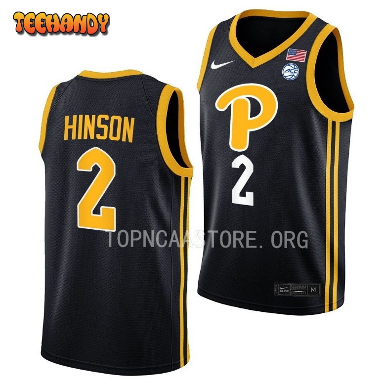 Pittsburgh Panthers Blake Hinson Black College Basketball Jersey