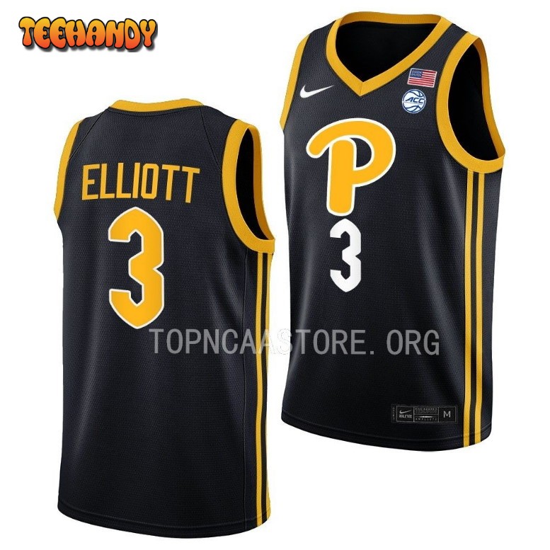 Pittsburgh Panthers Greg Elliott Black College Basketball Jersey