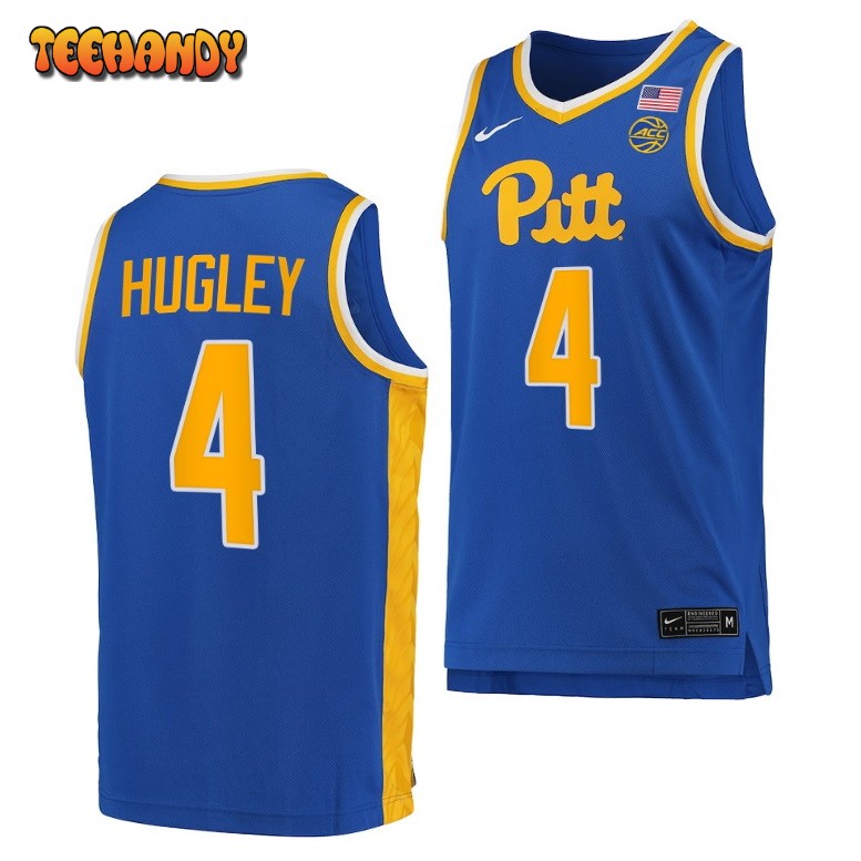 Pittsburgh Panthers John Hugley 2023 Royal Replica College Basketball Jersey