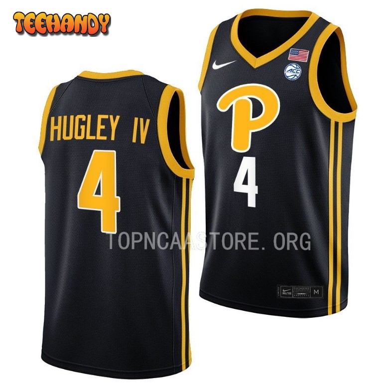 Pittsburgh Panthers John Hugley IV Black College Basketball Jersey