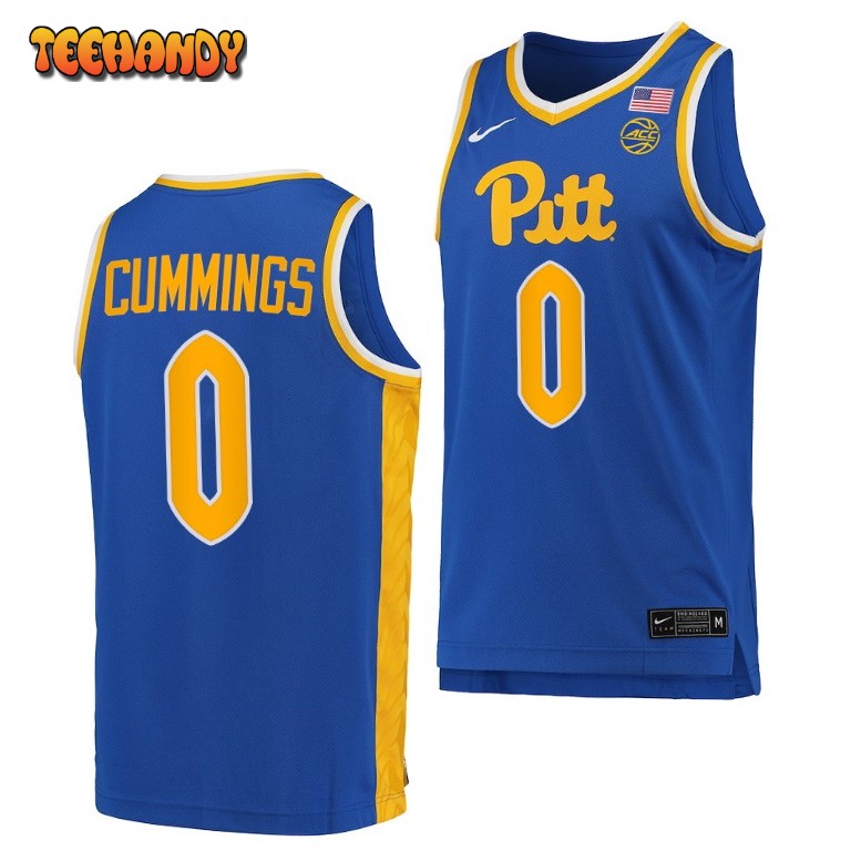 Pittsburgh Panthers Nelly Cummings 2023 Royal Replica College Basketball Jersey