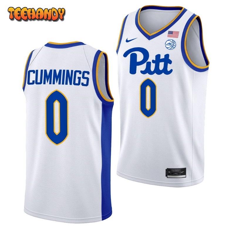 Pittsburgh Panthers Nelly Cummings 2023 White Home College Basketball Jersey