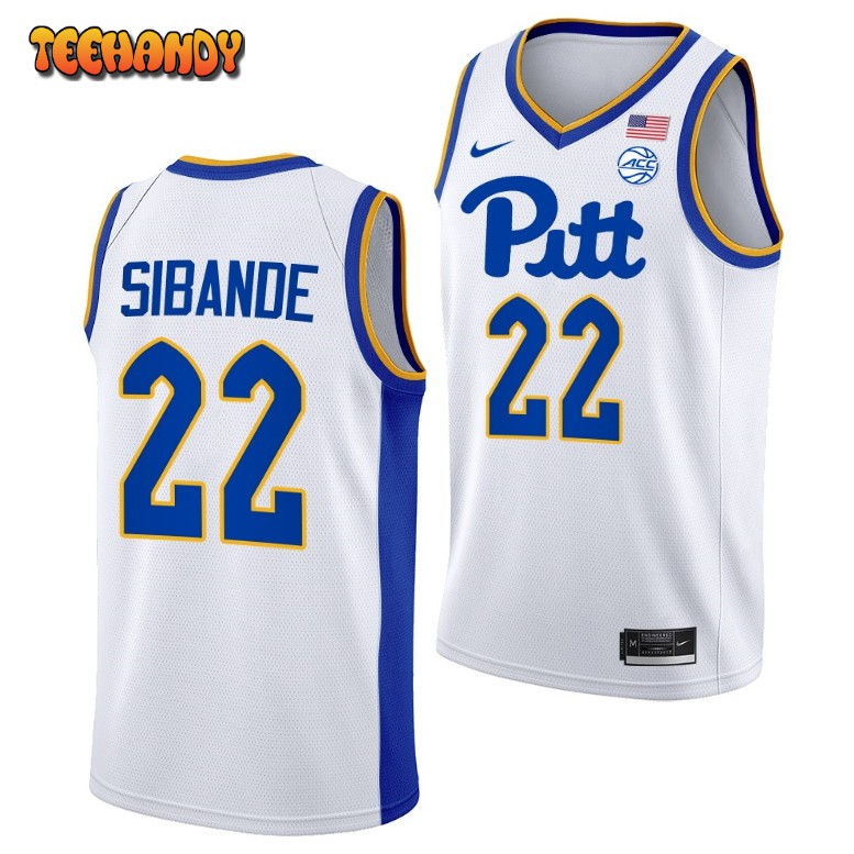 Pittsburgh Panthers Nike Sibande 2023 White Home College Basketball Jersey