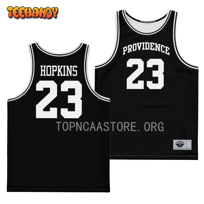 Providence Friars Bryce Hopkins Black Replica College Basketball Jersey