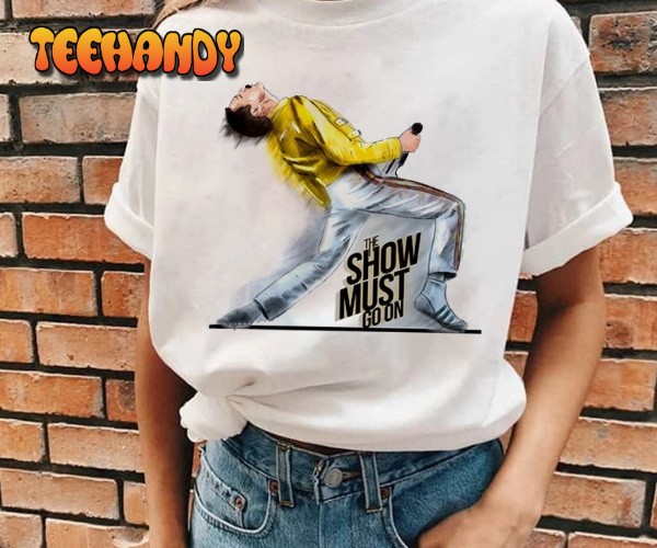 Queen Freddie Mercury – Live At Wembley The Show Must Go On T-Shirt