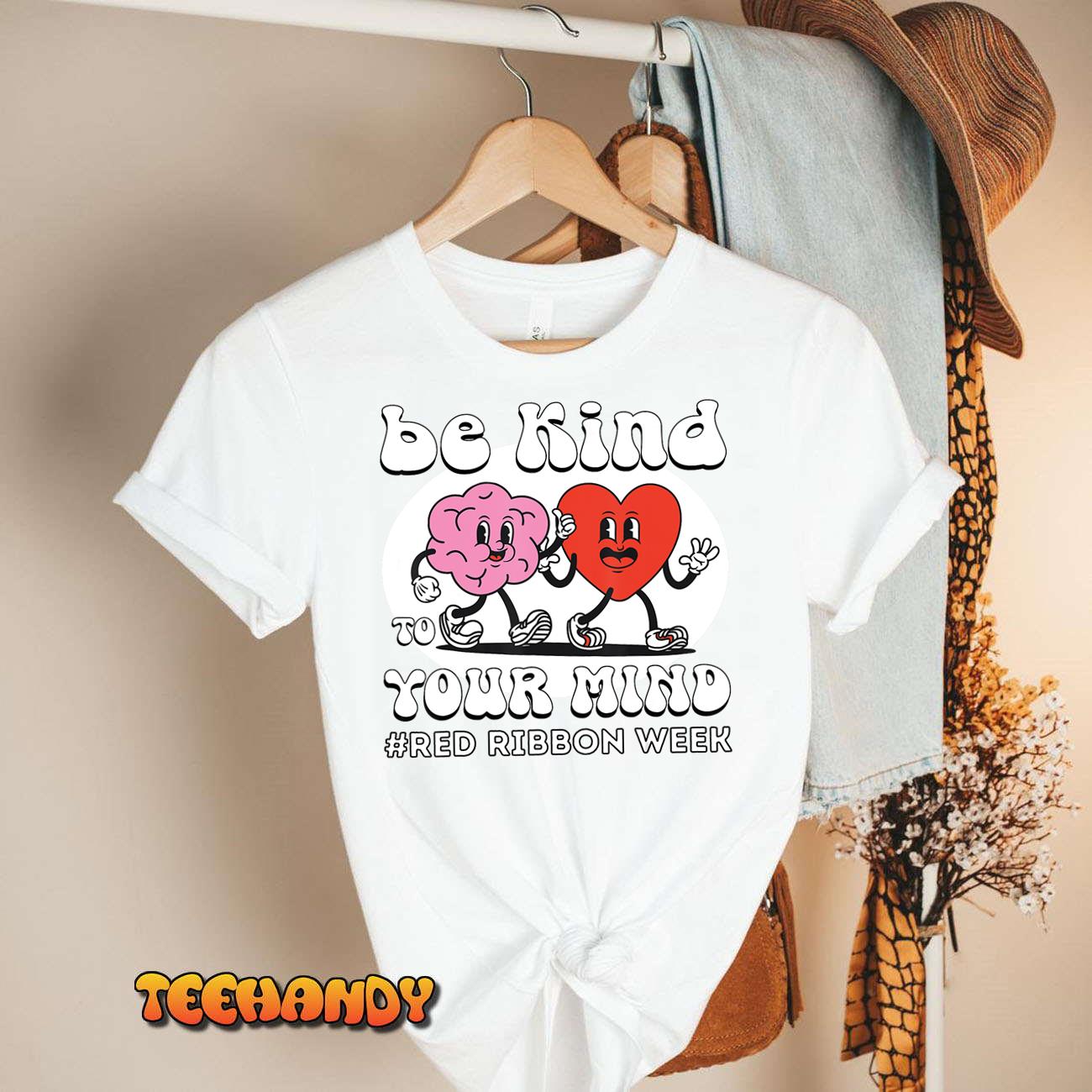 Red Ribbon Week – Be Kind To Your Mind Kids Boys Girls T-Shirt