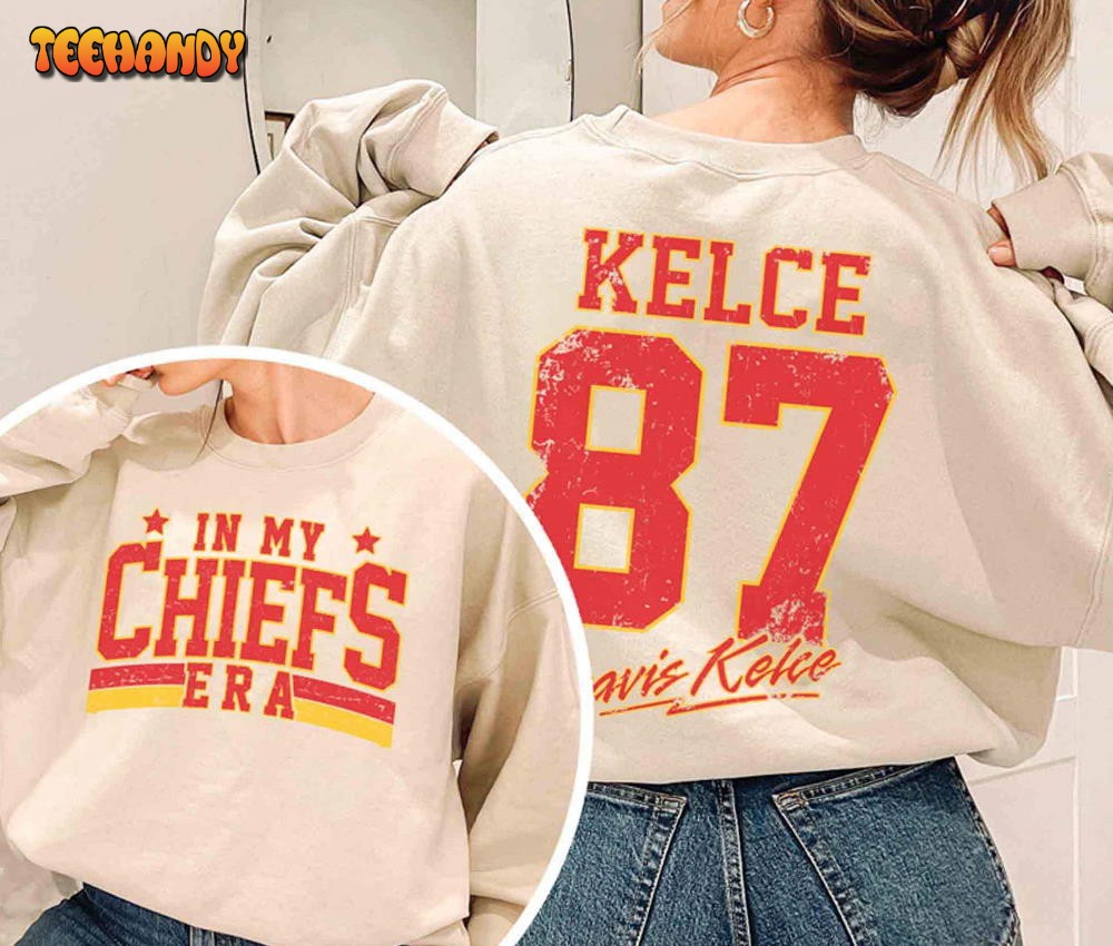 Retro In My Chiefs Era Shirt, Vintage Travis Kelce T-Shirt