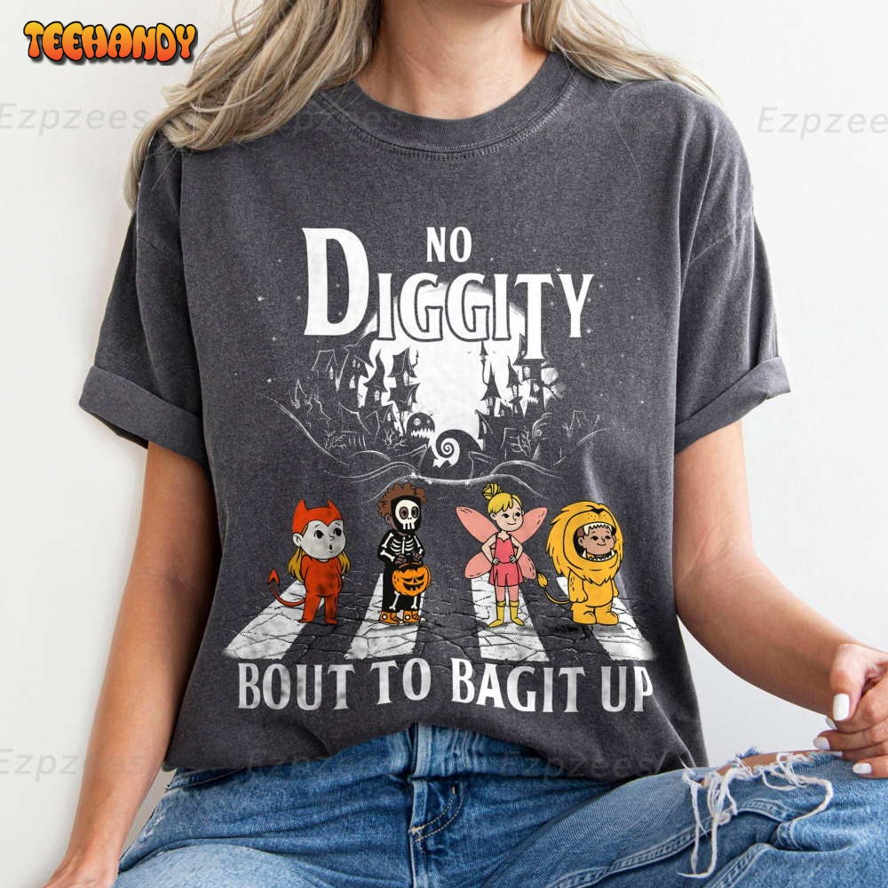 Retro No Diggity Bout to Bag It Up Shirt, Halloween Trick or Treat Shirt