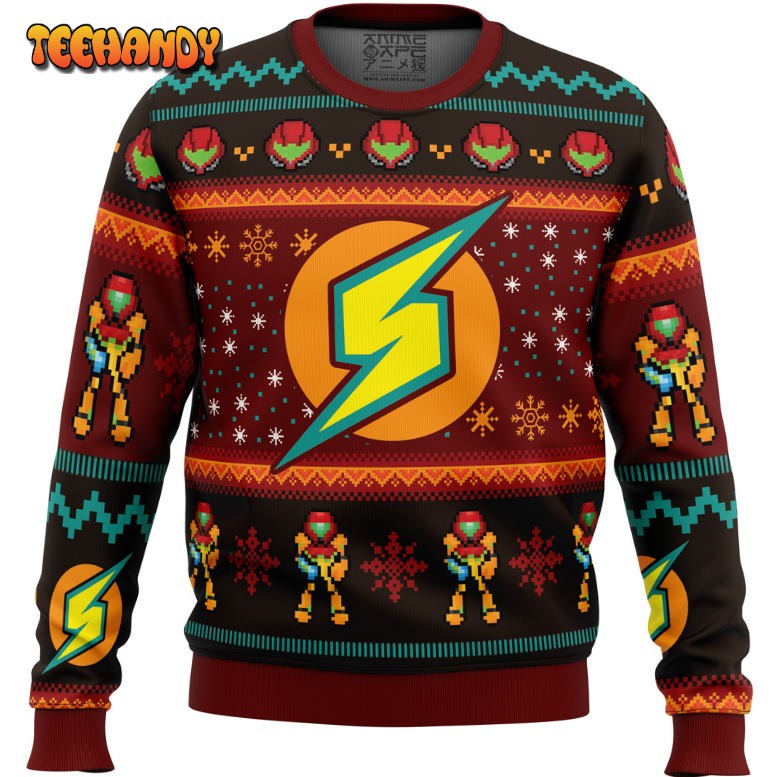 Samus Metroid Ugly Christmas Sweater