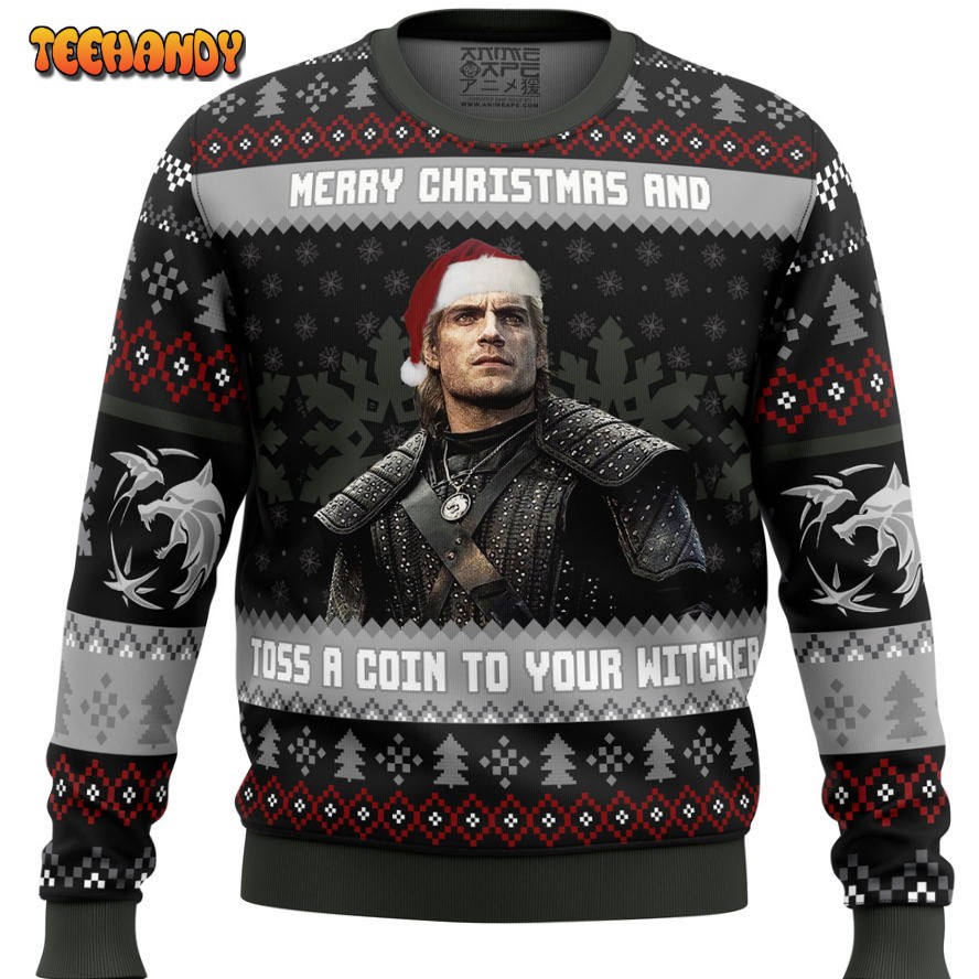 Santa Witcher The Witcher Ugly Christmas Sweater