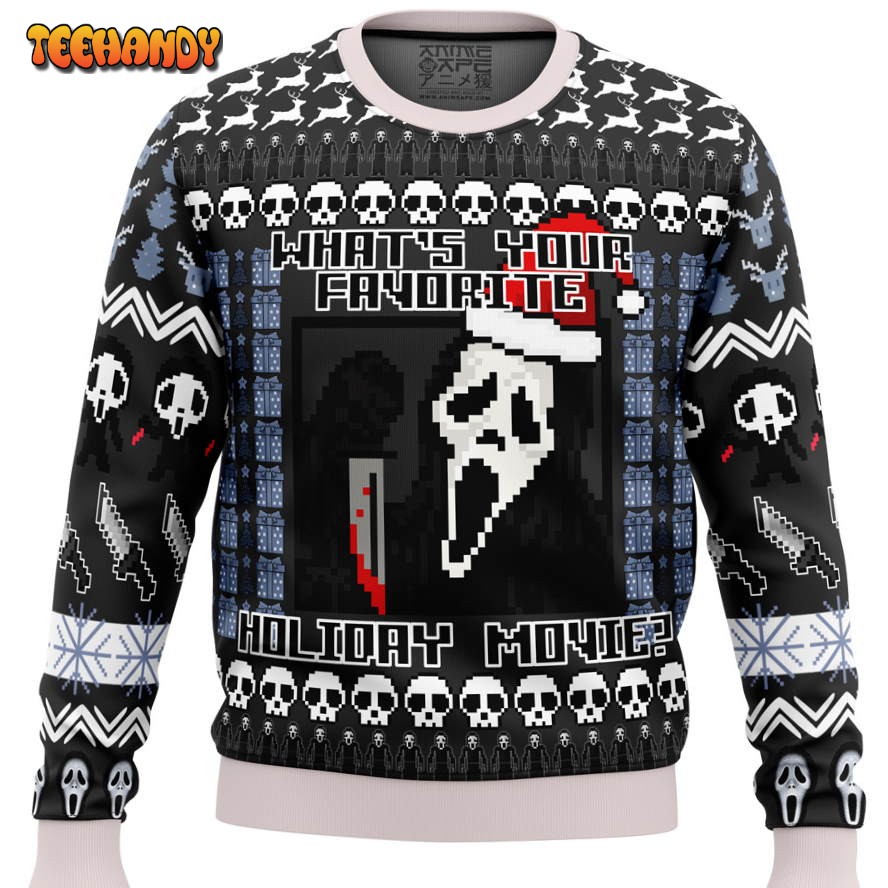 Scream Holiday Ugly Christmas Sweater