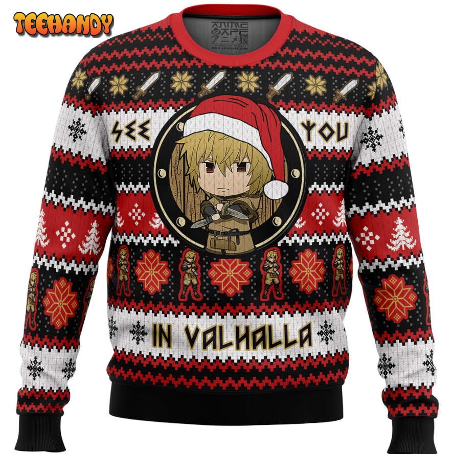 See You in Valhalla Vinland Saga Christmas Sweater