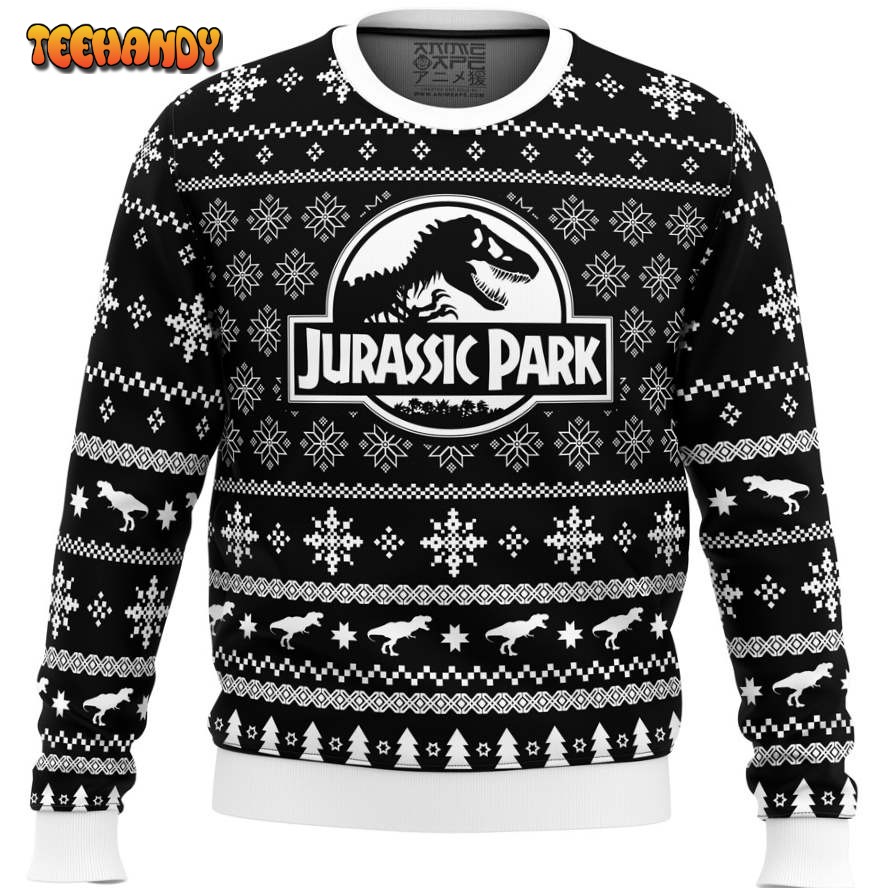 Skeleton Christmas Jurassic Park Ugly Christmas Sweater