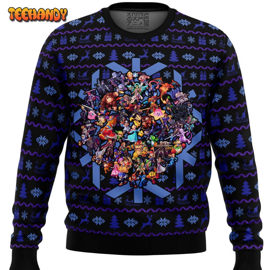 Smash Bros Christmas Brawl Ugly Christmas Sweater