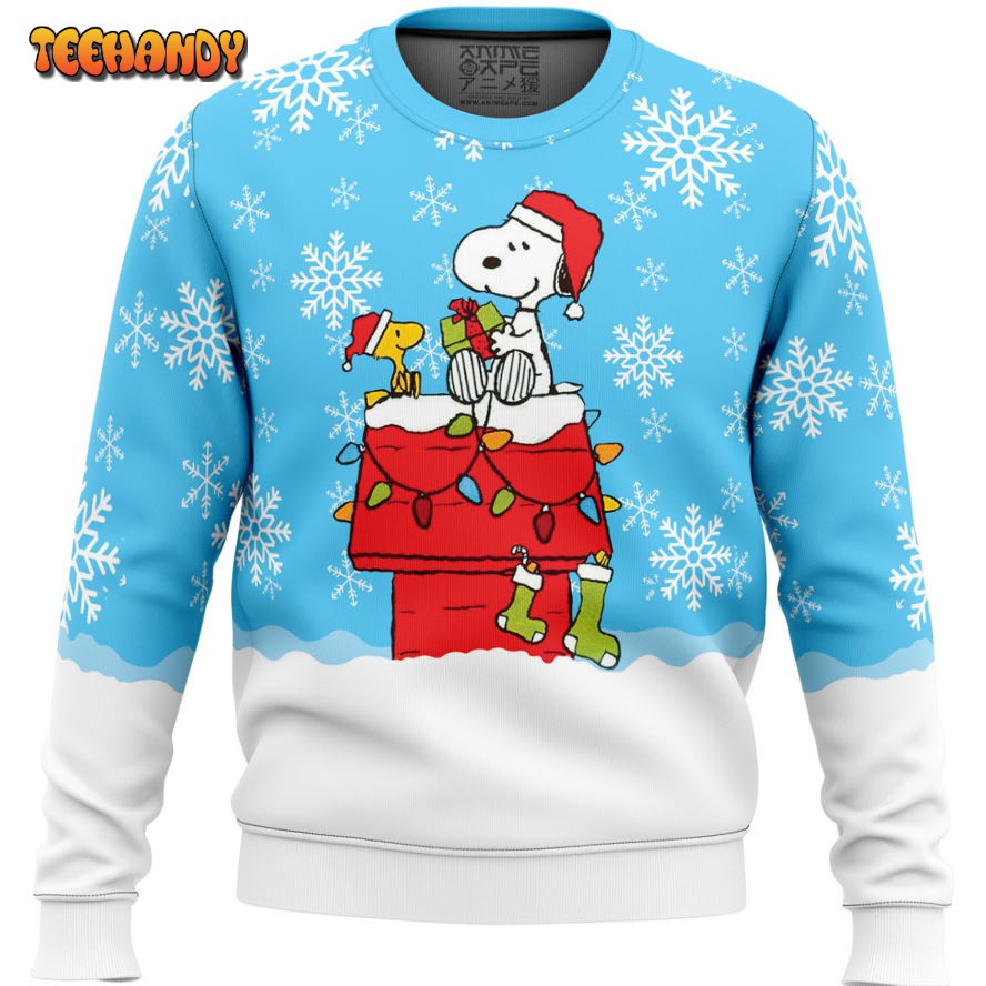 Snowy Christmas Snoopy Ugly Christmas Sweater