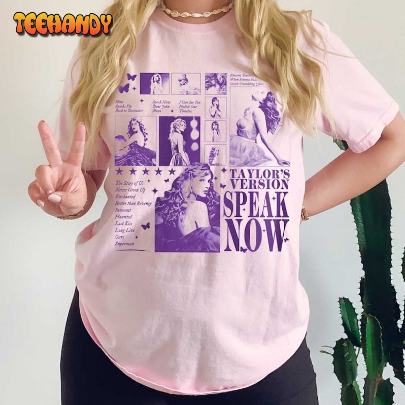 Speak Now The Eras Tour 2023 Merch Enchanted Long Live Taylor’s T Shirt