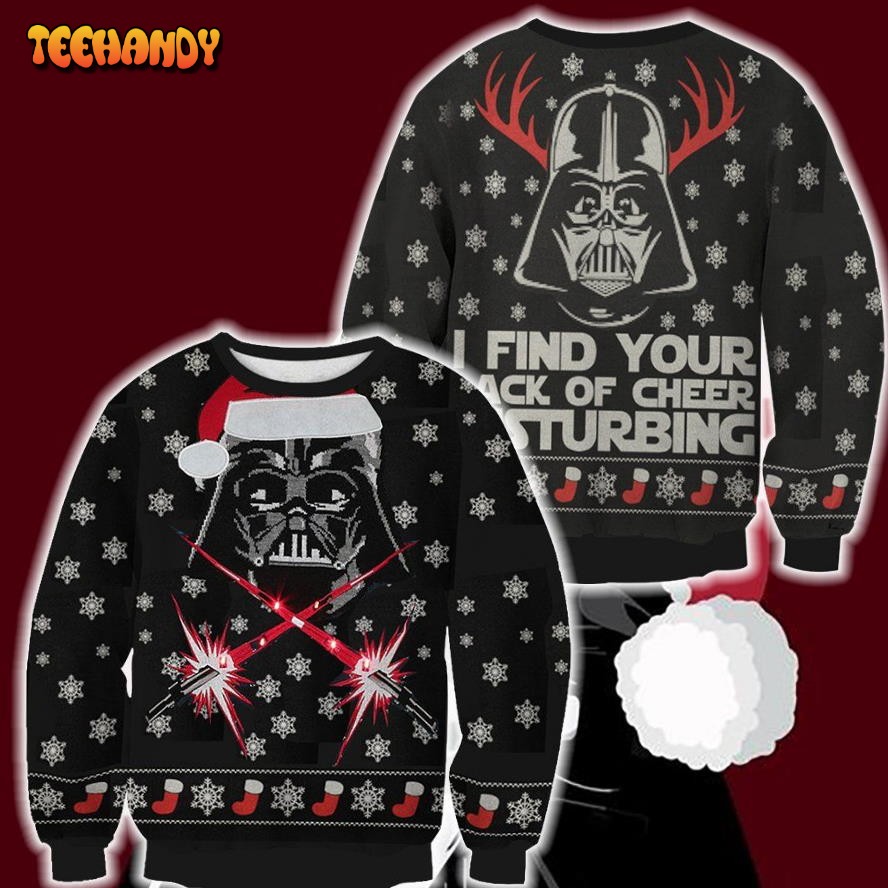 Star War Santa Clause I Find Your Lack Of Cheer Disturbing Ugly Sweater