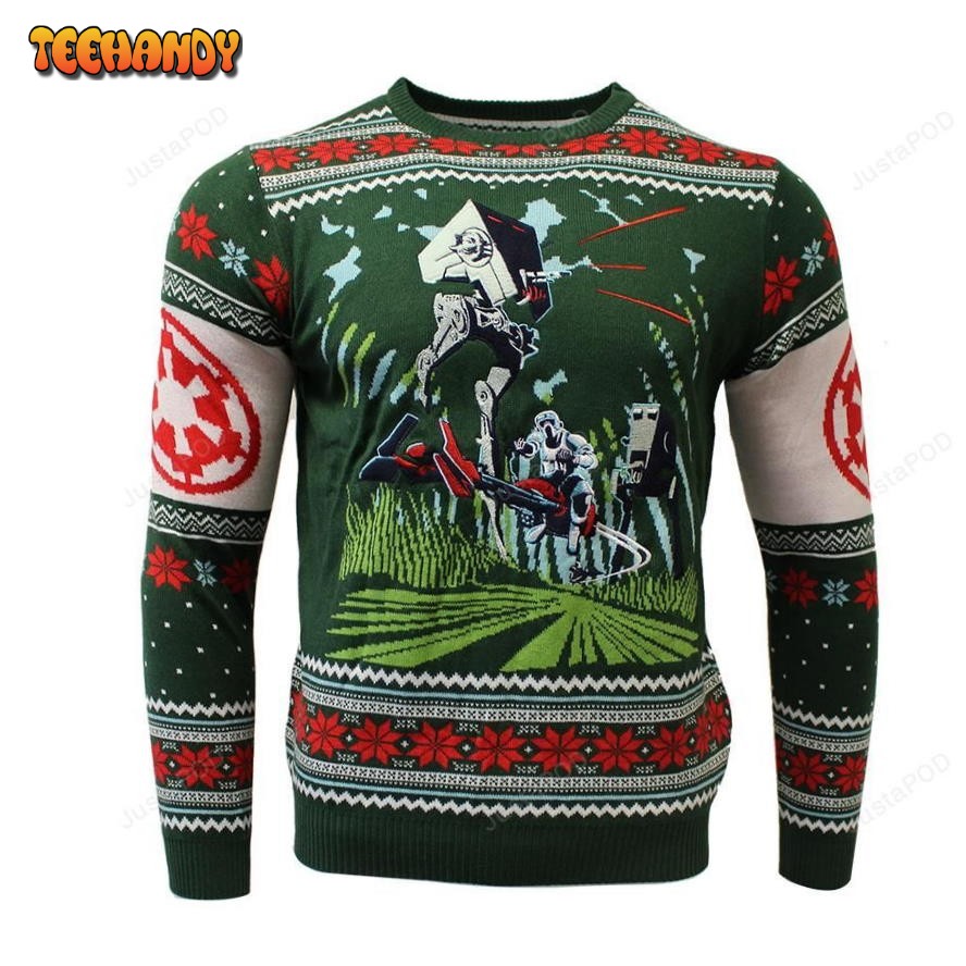 Star Wars Battle of Endor Ugly Christmas Sweater, All Over Print Sweatshirt