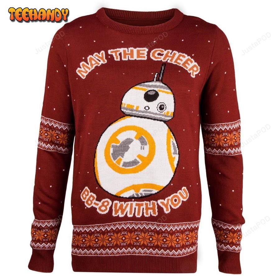 Star Wars BB-8 Knitted Ugly Sweater, Ugly Sweater, Christmas Sweaters