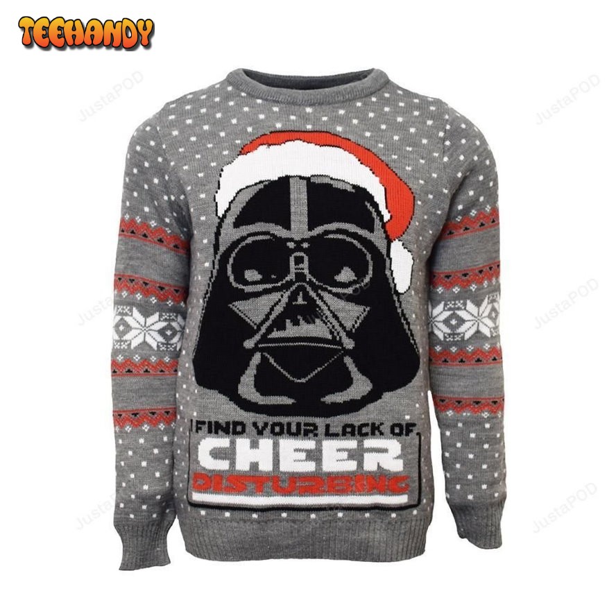 Star Wars Darth Vader Find Your Lack Of Cheer Disturbing Ugly Sweater