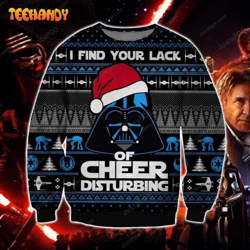 Star Wars I Find Your Lack Of Cheer Disturbing Ugly Sweater, Ugly Sweater