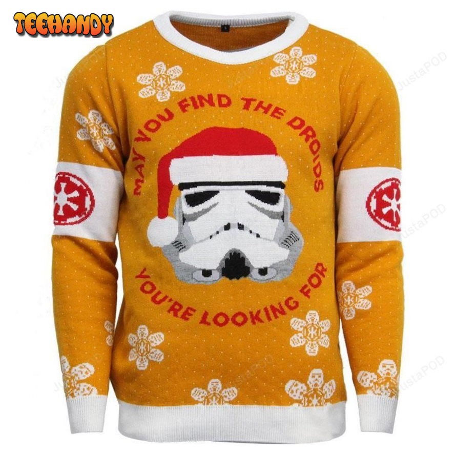 Star Wars Stormtrooper Knitted Ugly Sweater, Ugly Sweater, Christmas Sweaters