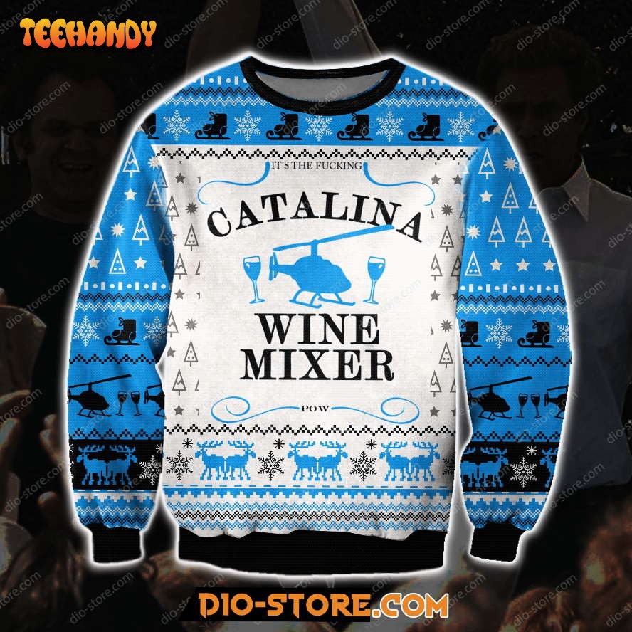 Step Brothers Catalina Wine Mixer 3D All Over Print Ugly Christmas Sweater