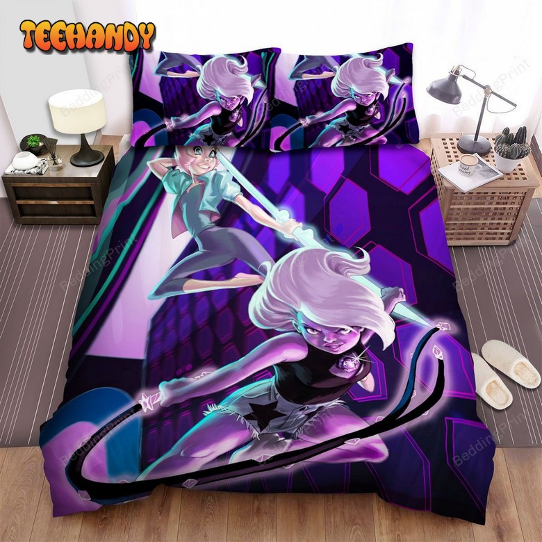 Steven Universe Amethyst And Pearl On Homeworld Duvet Cover Bedding Sets