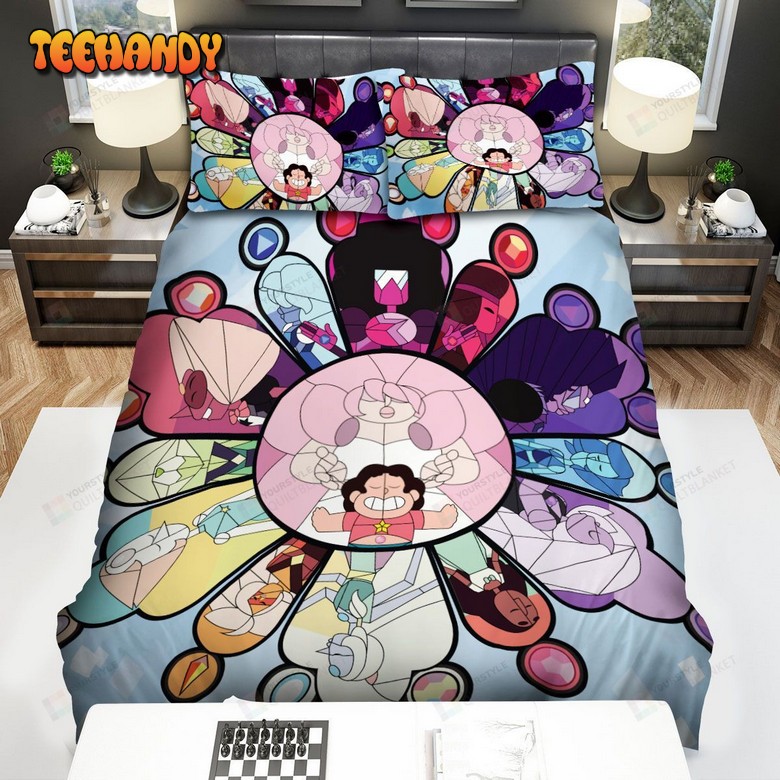 Steven Universe Characters Line Art Spread Duvet Cover Bedding Sets