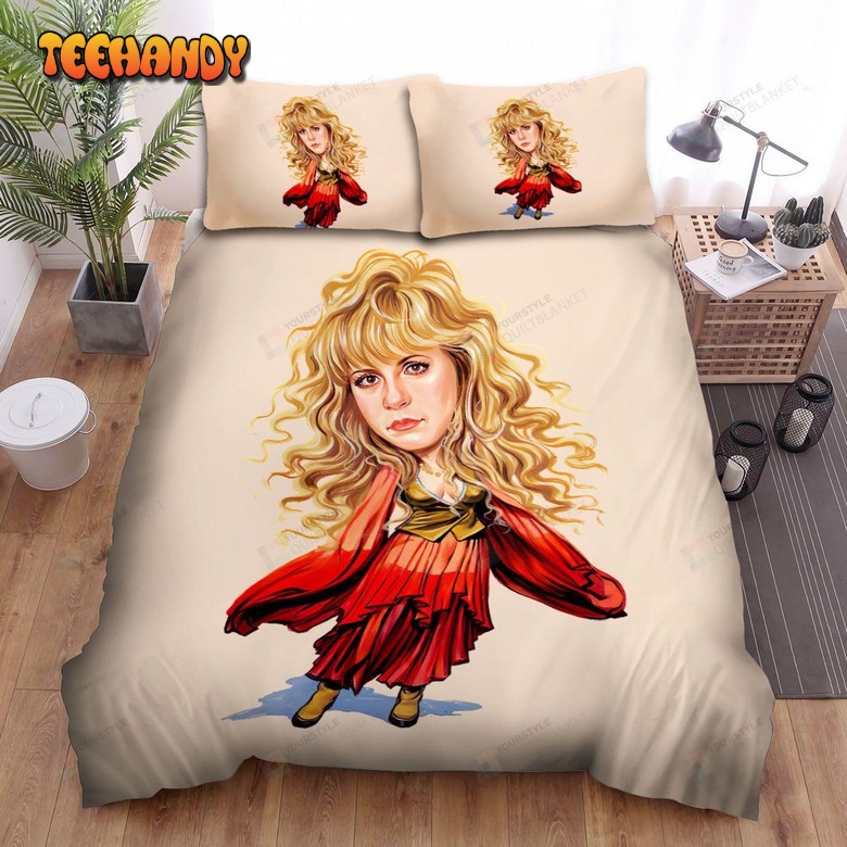 Stevie Nicks Cartoon Bed Sheets Spread Comforter Duvet Cover Bedding Sets