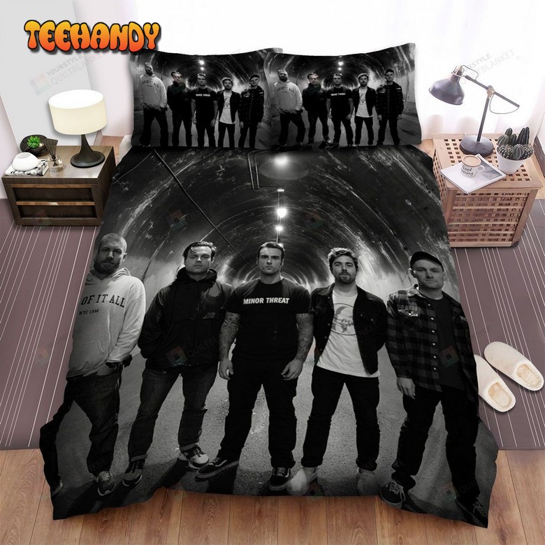 Stick To Your Guns Band Black And White Pose Bedding Sets