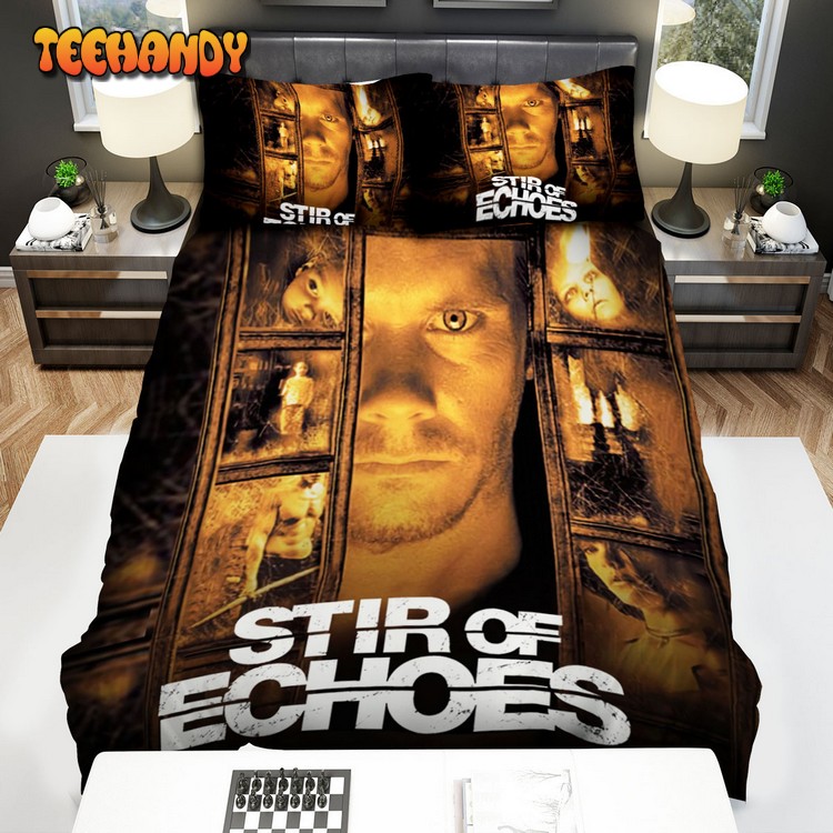 Stir Of Echoes Face Of The Men In The Film Movie Poster Bedding Sets