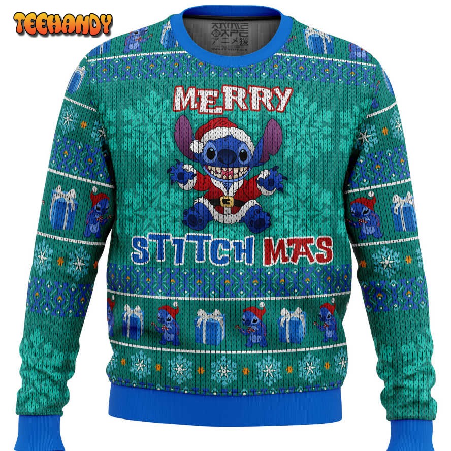 Stitch Merry Stitchmas Ugly Christmas Sweater