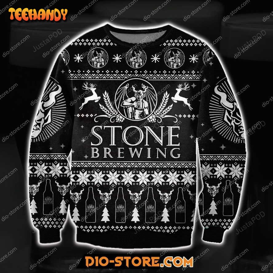 Stone Brewing 3d All Over Print Ugly Sweater, Ugly Sweater, Christmas Sweaters