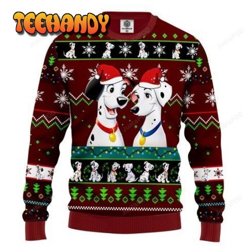 Style Dalmatians Christmas For Dog Lovers Ugly Christmas Sweater, Ugly Sweater