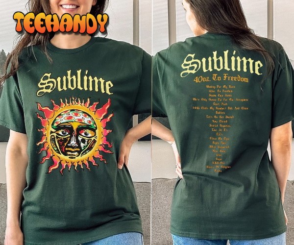 SUBLIME 40 Oz To Freedom Tour T-Shirt, Sublime Band Shirt