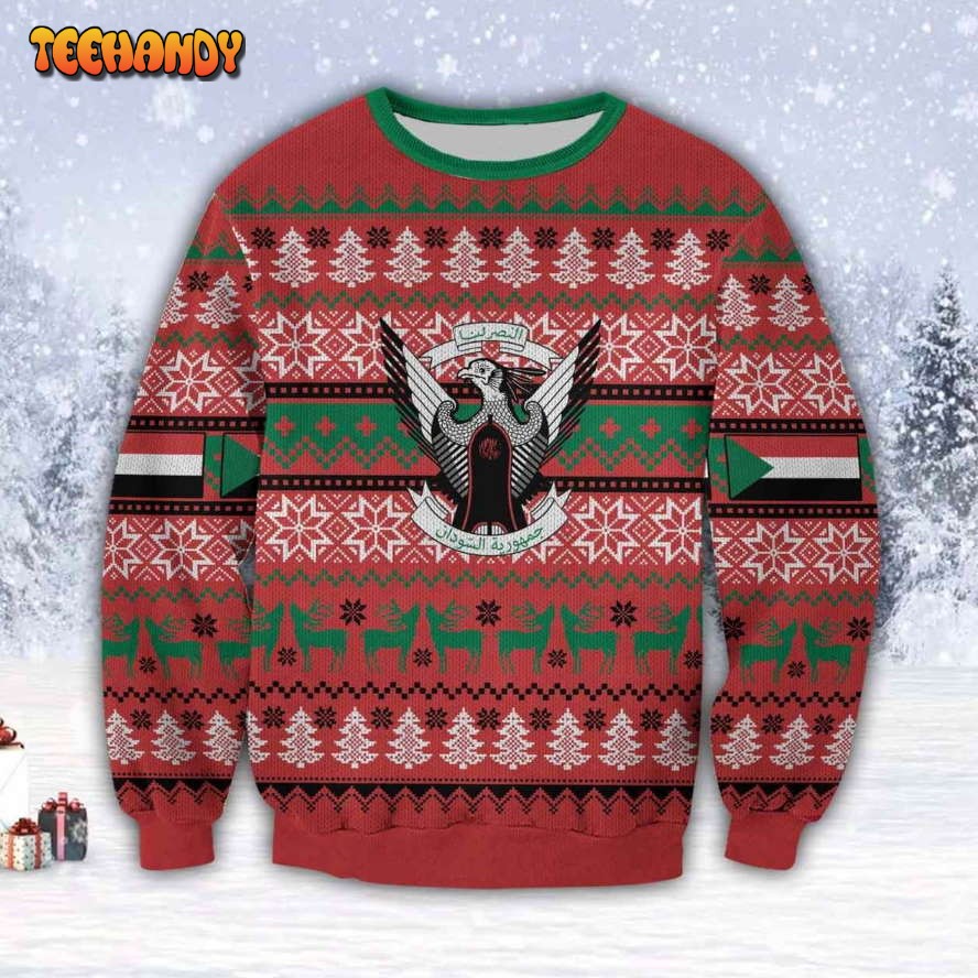 Sudan Country 3D All Over Print Ugly Christmas Sweater, Ugly Sweater