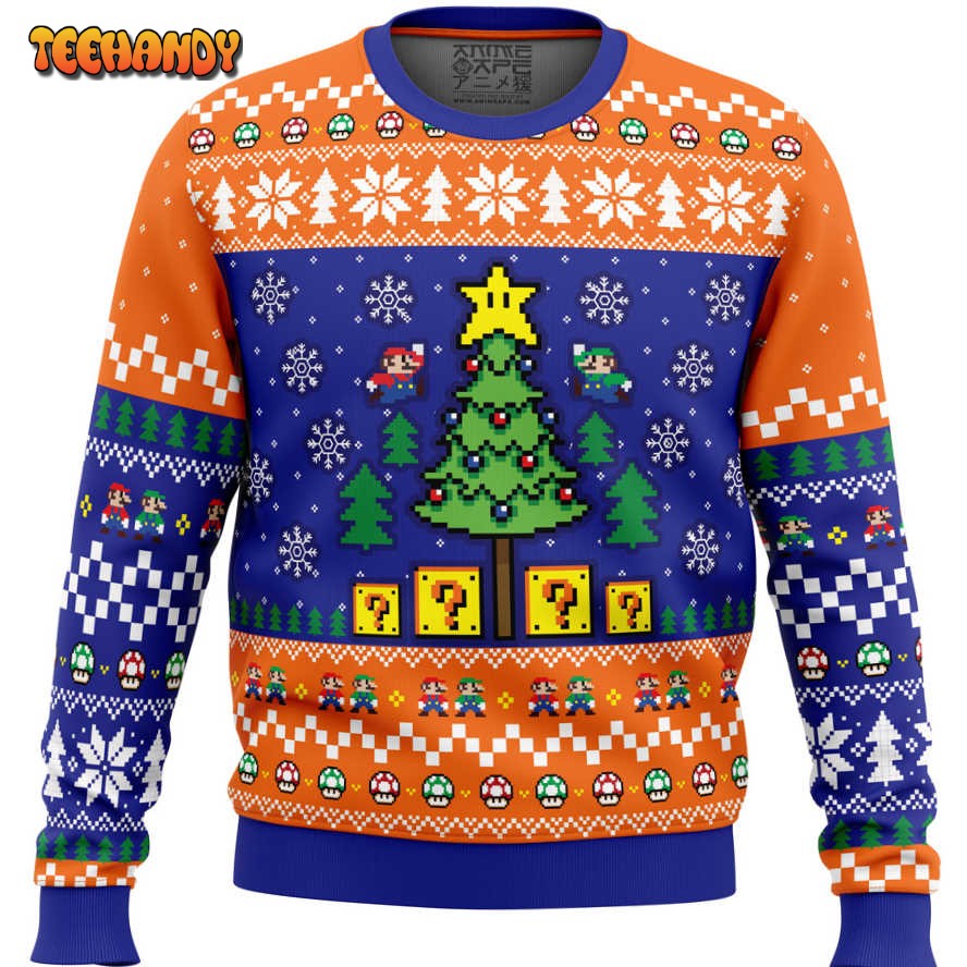 Super Bros Christmas Super Mario Bros. Ugly Christmas Sweater