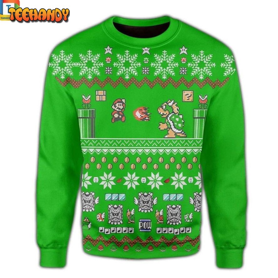 Super mario ugly sweater, Ugly Sweater, Christmas Sweaters, Hoodie, Sweater