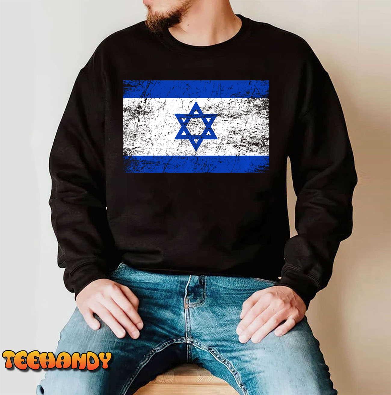 Support Israel I Stand With Israel Israeli Flag Pullover Hoodie