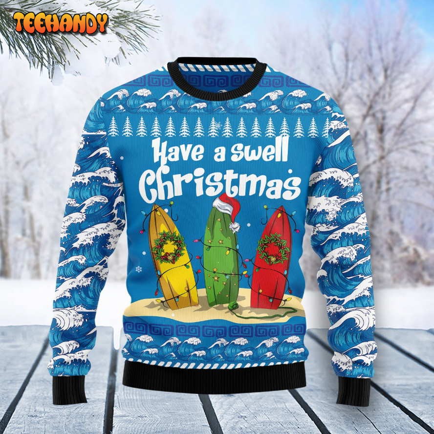 Surfer Swell Christmas T0311 Ugly Christmas Sweater