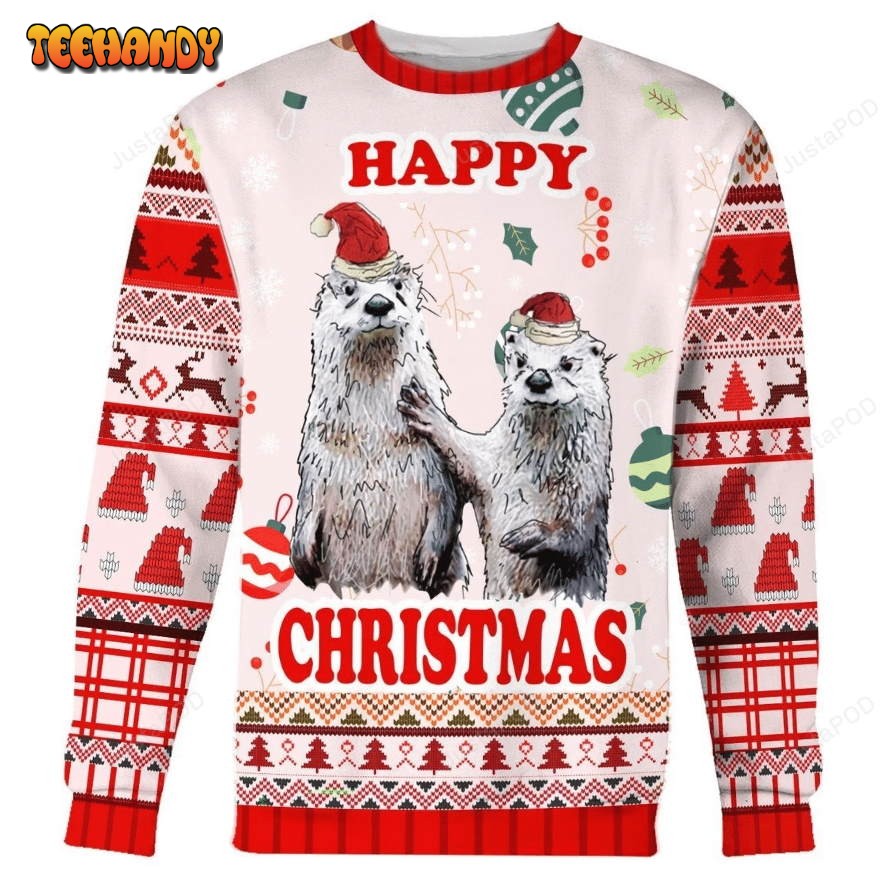 Sweater Couple Ugly Christmas Sweater, All Over Print Sweatshirt, Ugly Sweater