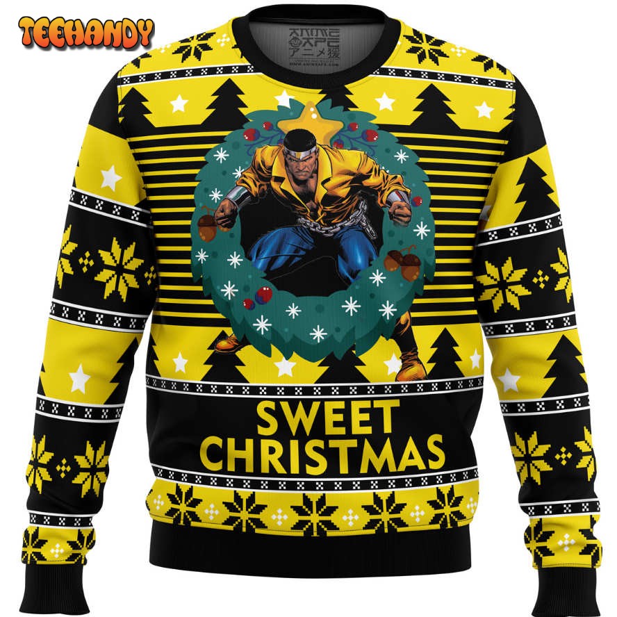 Sweet Christmas Luke Cage Ugly Christmas Sweater