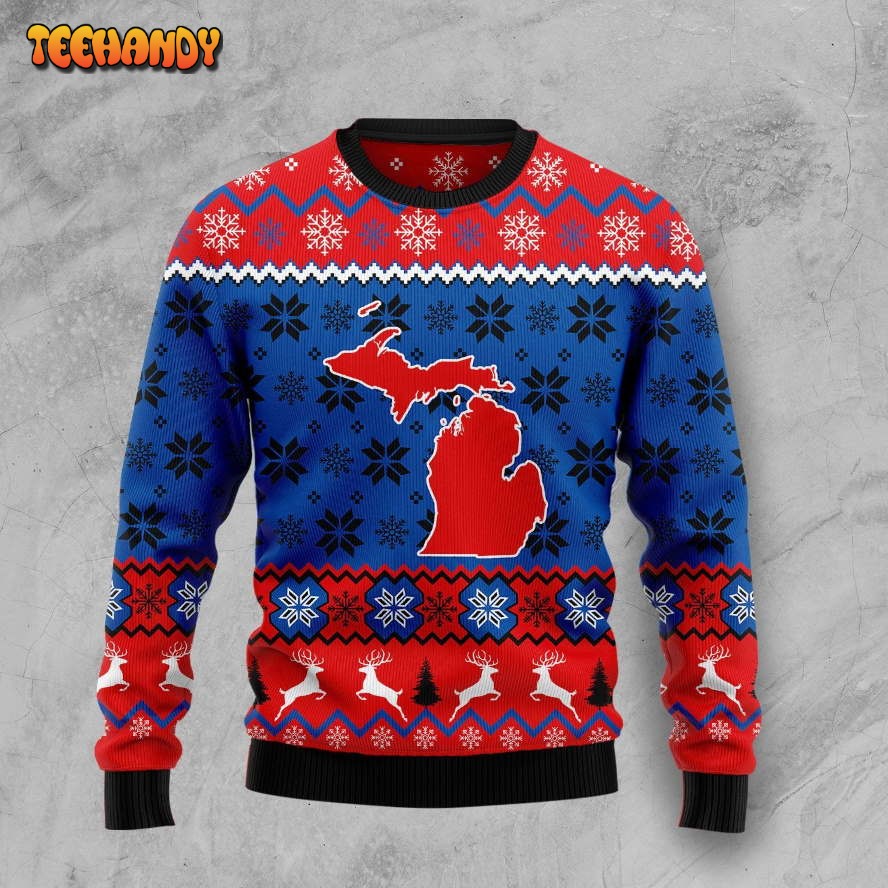 Sweet Home Michigan For Unisex Ugly Christmas Sweater, Ugly Sweater