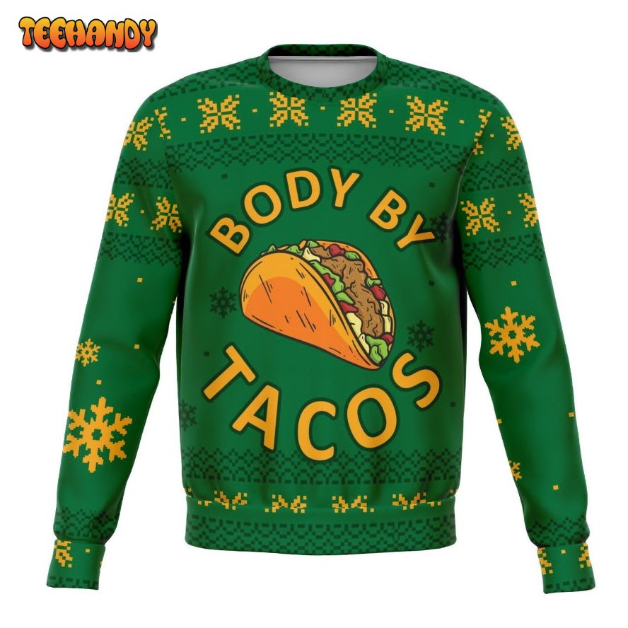 Tacos Ugly Christmas Sweater, All Over Print Sweatshirt, Ugly Sweater