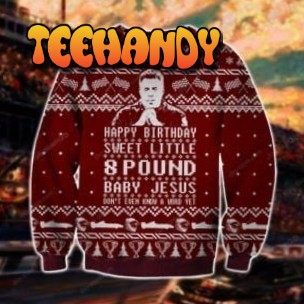 Talladega Nights Knitting Ugly Christmas Sweater, All Over Print Sweatshirt