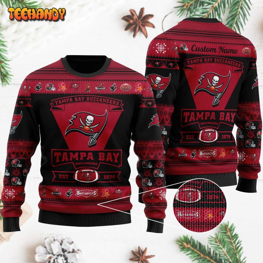 Tampa Bay Buccaneers Football Team Logo Personalized Ugly Sweater